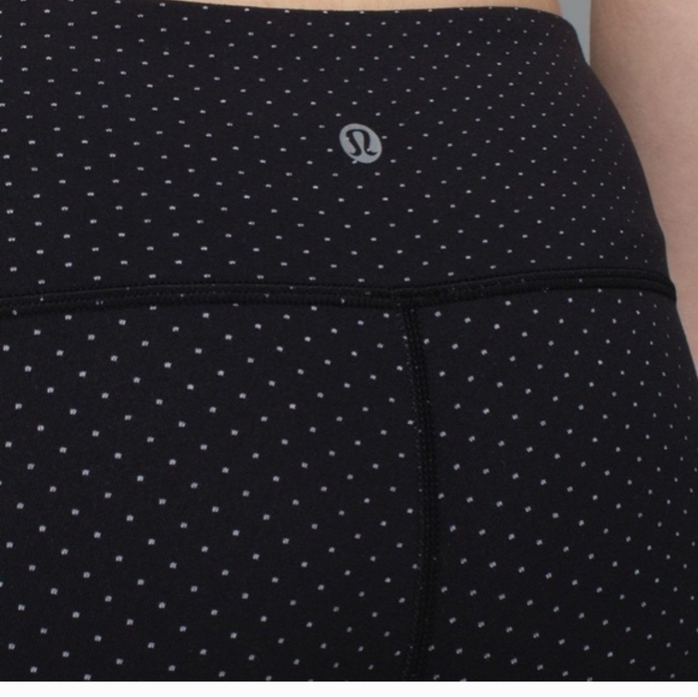 Lululemon Wunder Under Pant *Full-On Luon Teeny Dot Black White